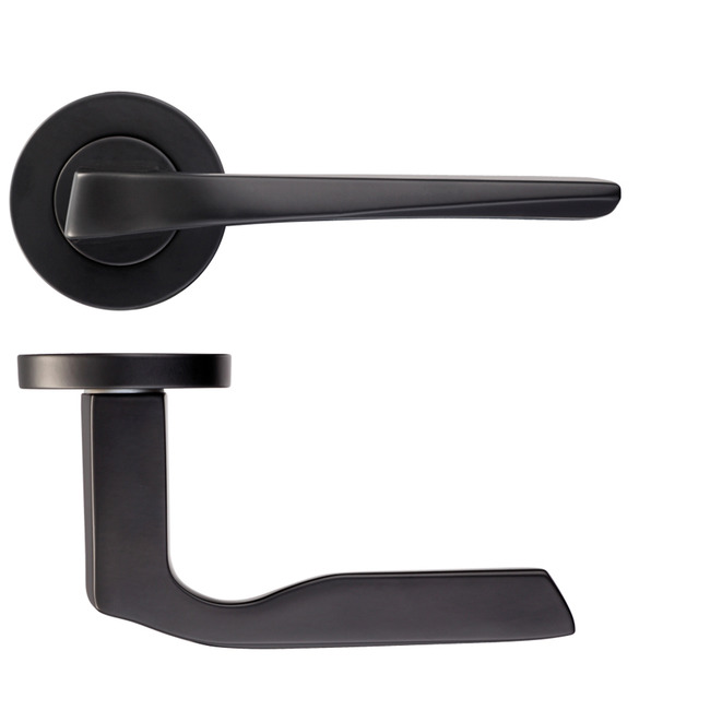 Carina Matt Black Designer Handles (latch/lock pack)